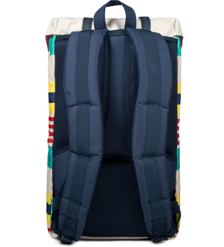herschel backpack grey and blue stripe Little America Herschel Supply Co. USA and the padded Herschel Dawson Backpack Light Grey