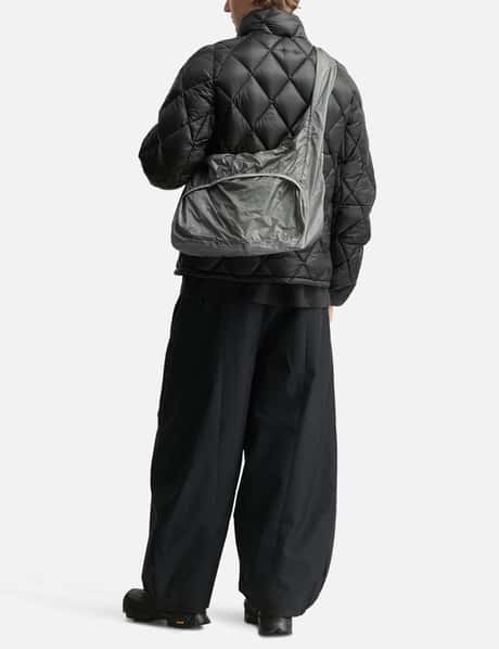 ROA Laki Packable Knot Bag - Silver micro ripstop nylon, packable 