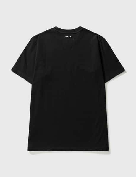 Sacai - KAWS Flock Print T-shirt | HBX - HYPEBEAST 為您搜羅全球 