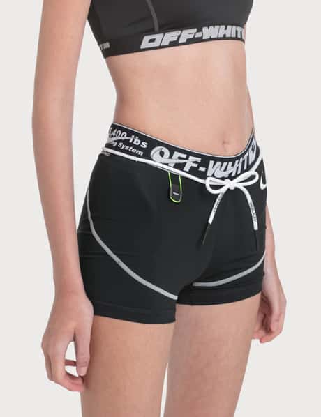 Nike Women's Pro Compression Shorts, Black/White, XX-Small