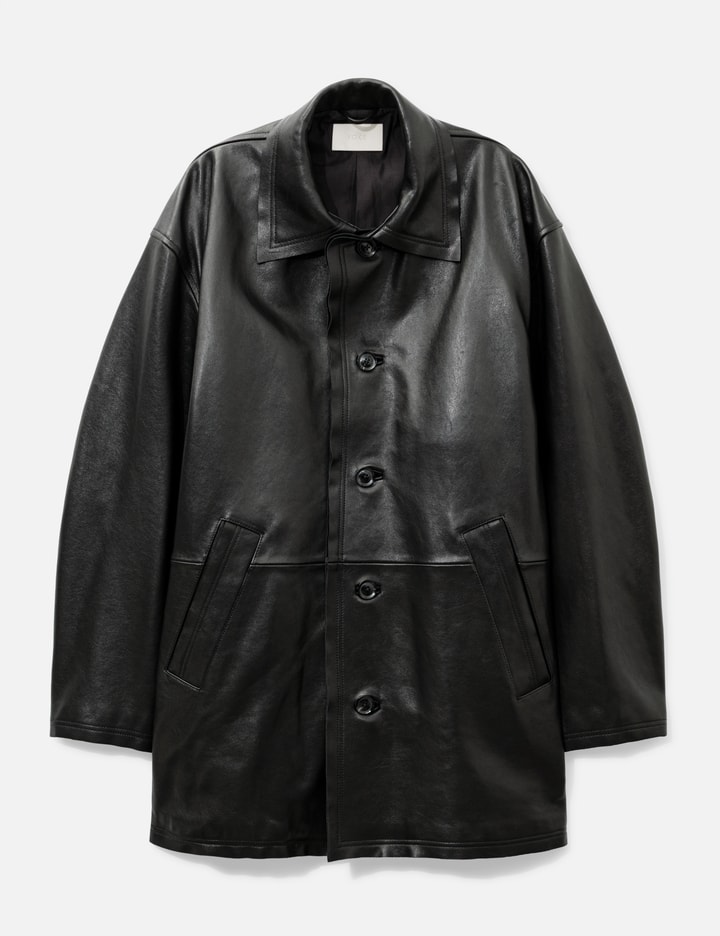 YOKE Sheep Leather Cut Off Car Coat