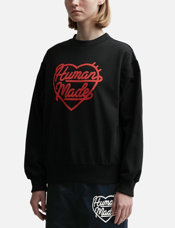 Shop Human Made Crewneck Sweatshirt In Black