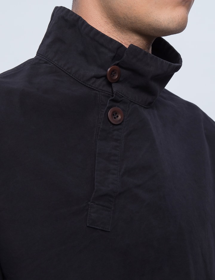 Black Mud Dye Moleskin H/neck Pull Shirt Placeholder Image