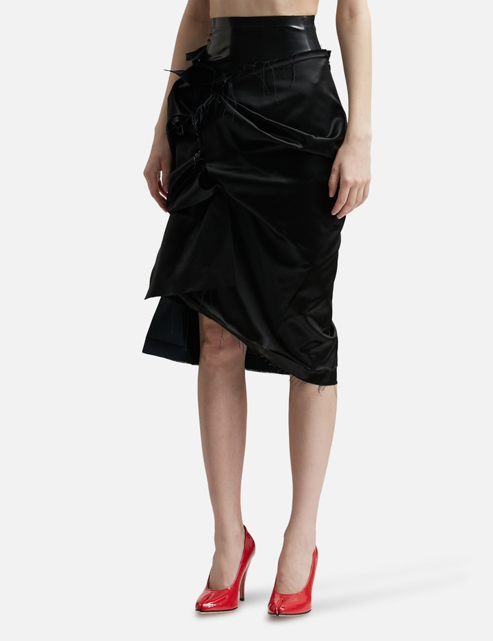 Shop Maison Margiela Décortiqué Skirt In Black