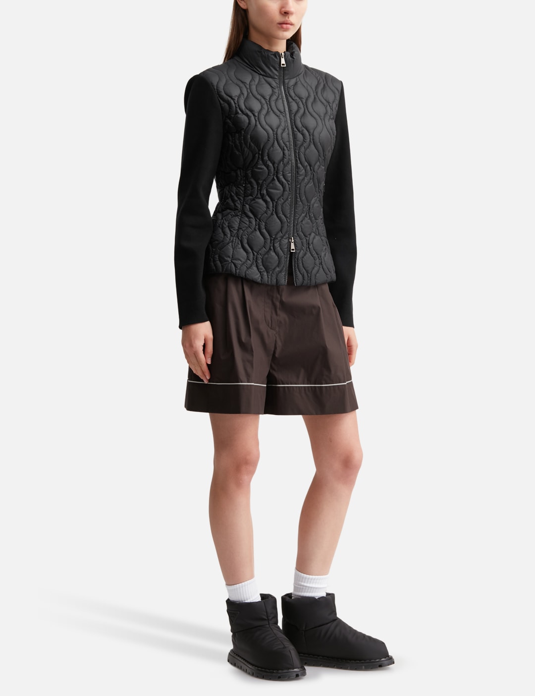 Cotton Padded Zip-Up Cardigan view 20