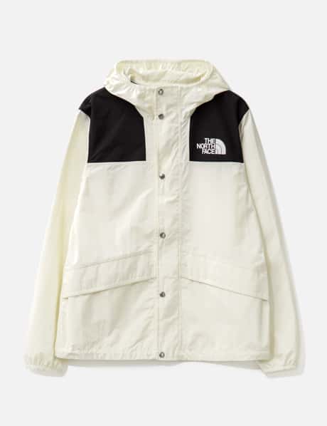 86 Mountain Jacket White And Black North Face Windbreaker The