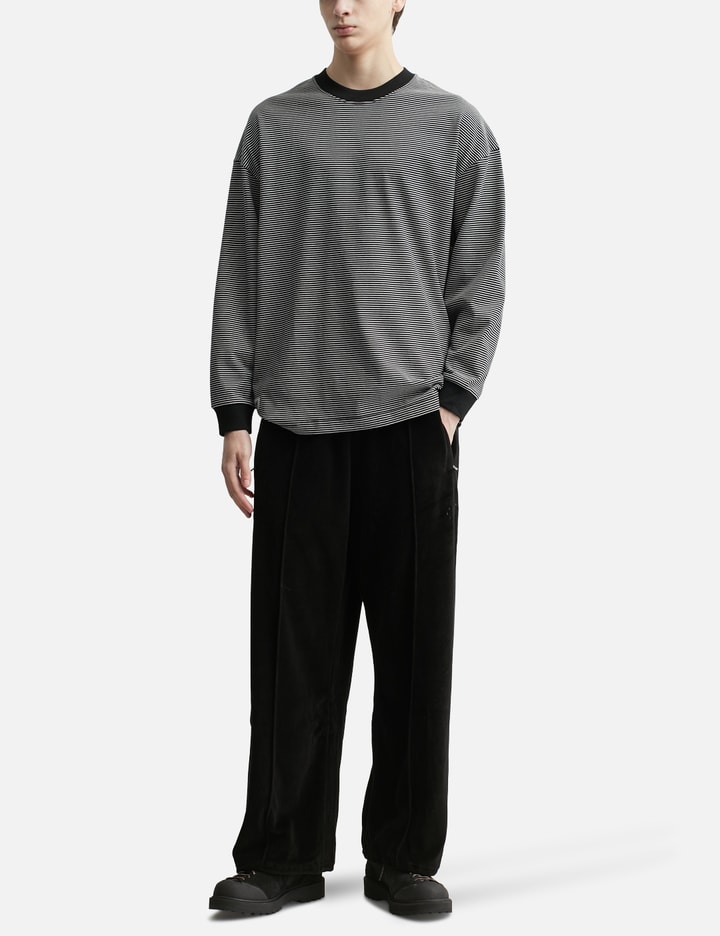 "Relax Stripe Tab" Longsleeve T-Shirt view 5