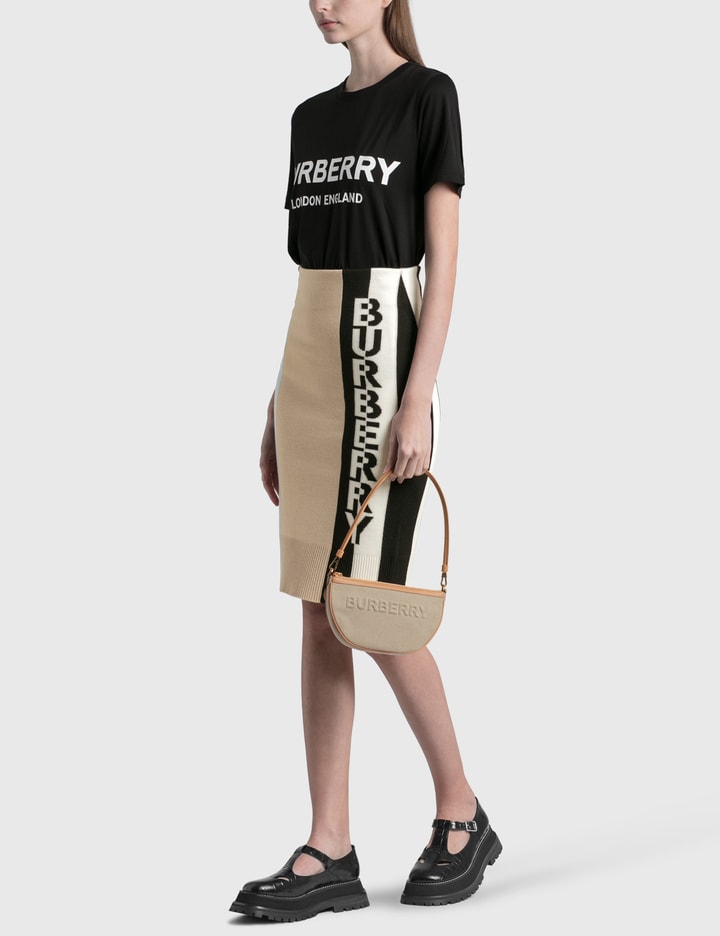 Embossed Logo Canvas and Leather Olympia Pouch Placeholder Image