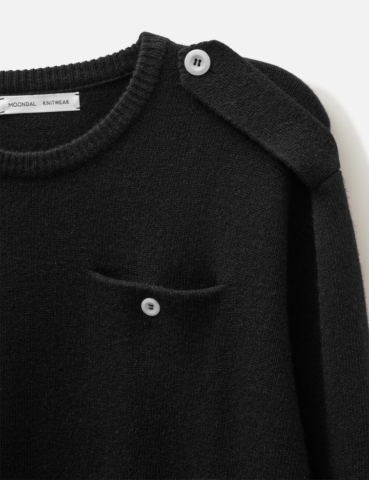 Moondal Epaulet Knit In Black
