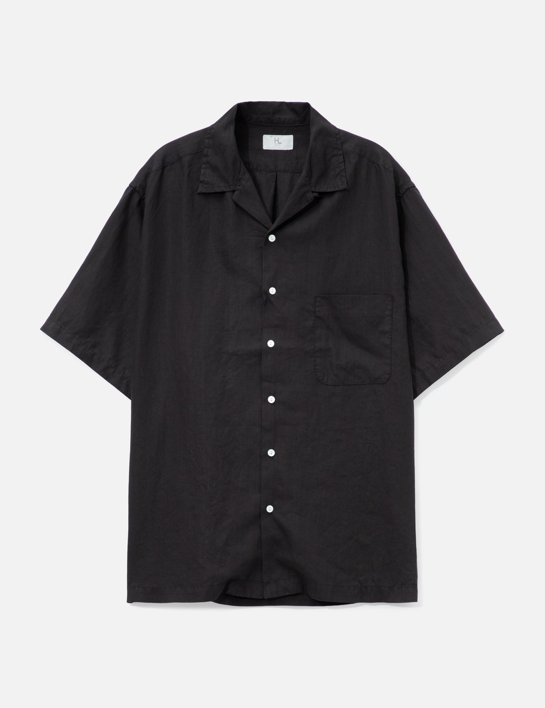 Linen Open Collar Shirt