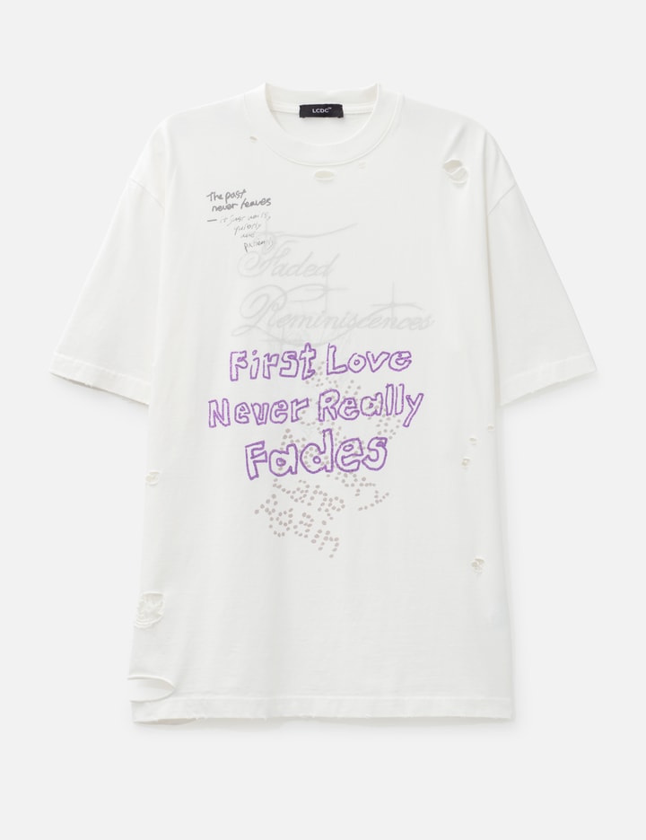 Lcdc Distressed Oversized T-shirt In White