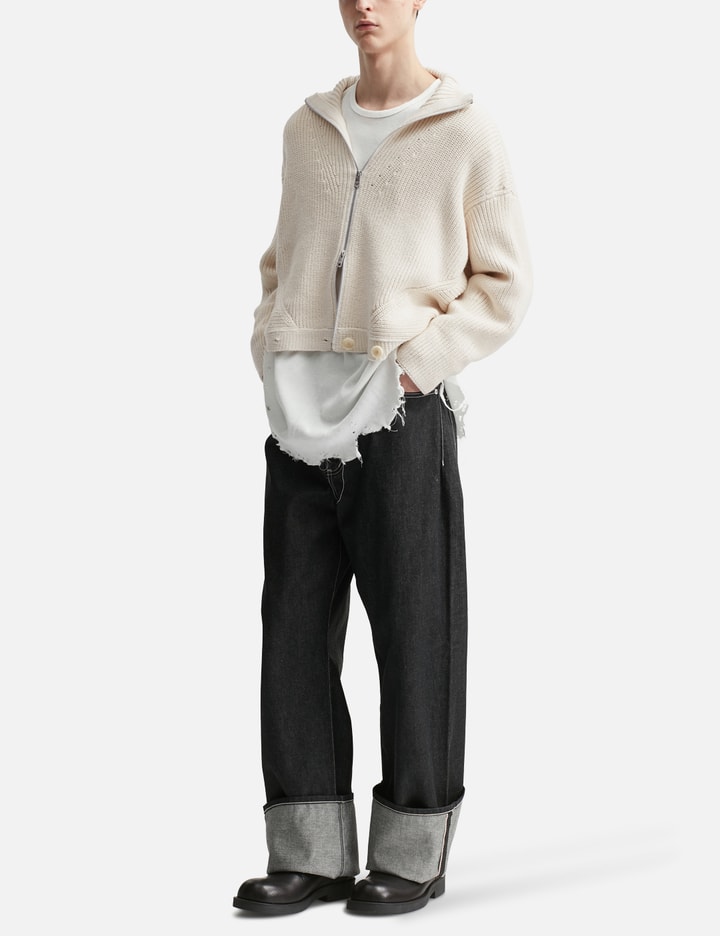 Beautiful People Double-End Fluffed Cotton Cardigan