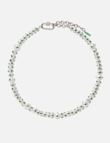 VEERT The Green Polka Dot Freshwater Pearl Necklace