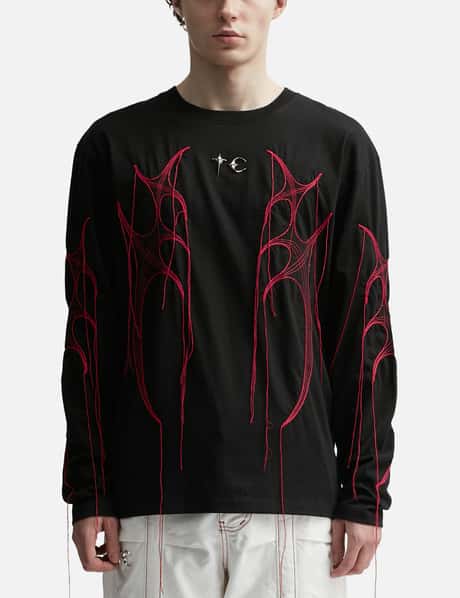 THUG CLUB - Fringed Tribal Pattern Long Sleeve T-shirt | HBX 