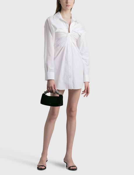 T By Alexander Wang - TWIST FRONT SHIRT DRESS | HBX