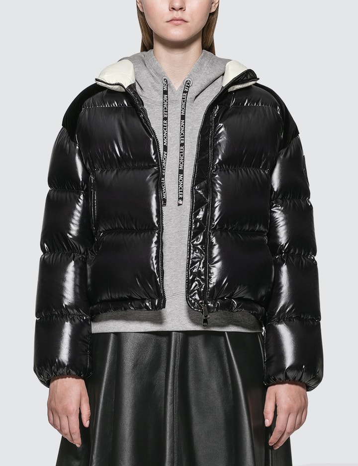 Down Jacket With White Roll Neck Placeholder Image