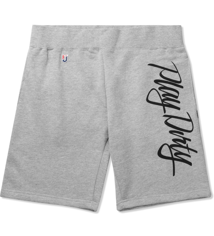 Heather Grey Play Dirty Script Sweatshorts Placeholder Image