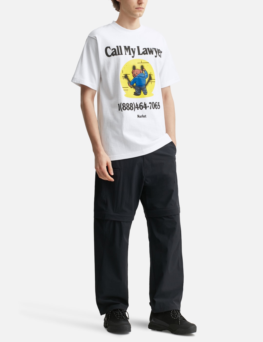 X Smiley Call My Lawyer Bear T-Shirt view 15