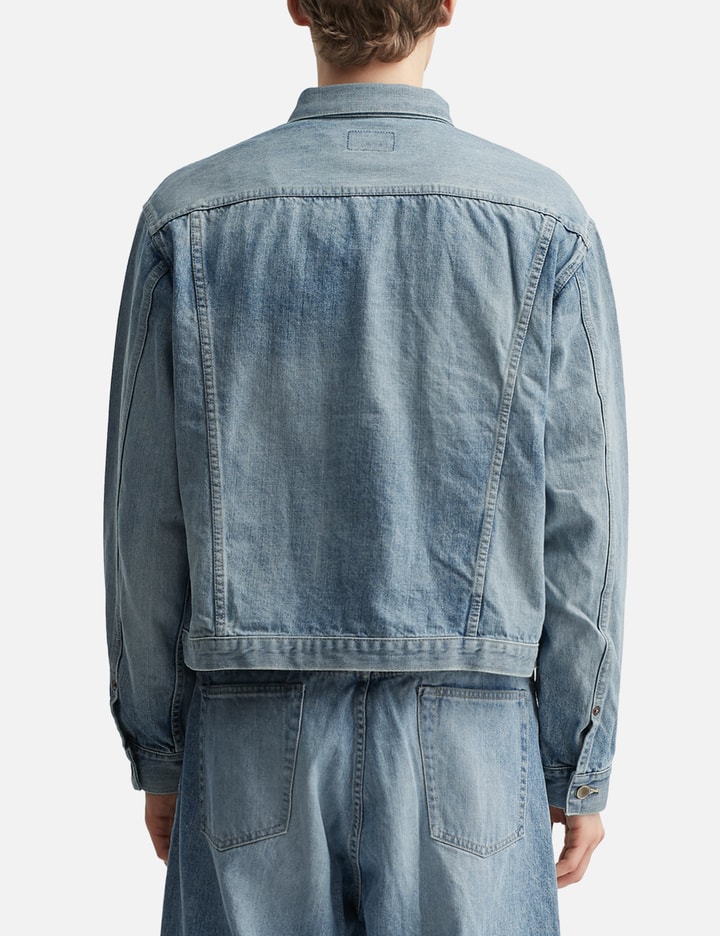 Unlikely Time Travel Trucker Jacket 1977wash In Blue