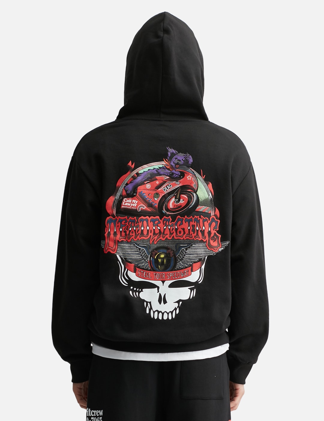 X Grateful Dead Stealie Moto Bear Hoodie view 19