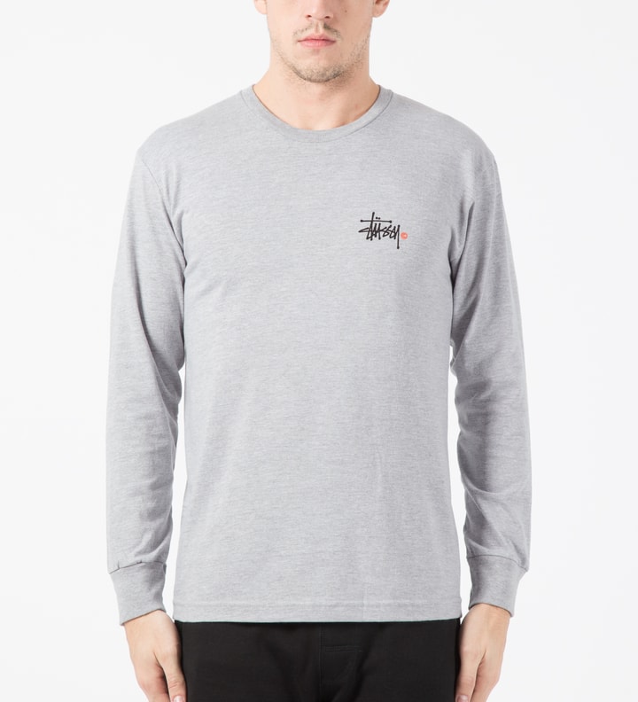 Heather Grey Basic Logo L/S T-Shirt Placeholder Image