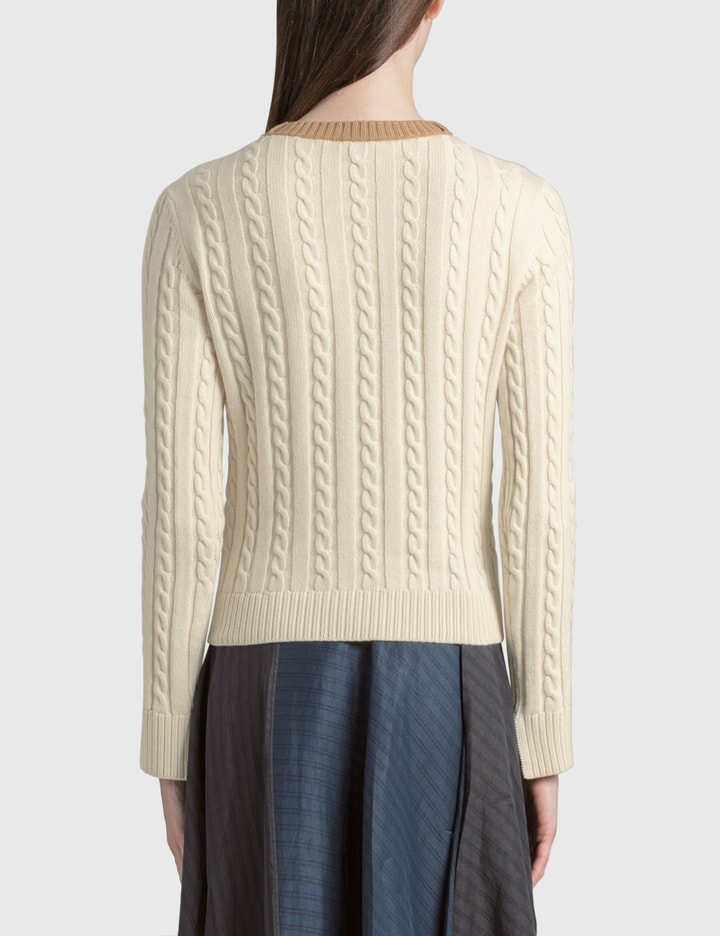 Cropped Cable Knit Sweater Placeholder Image