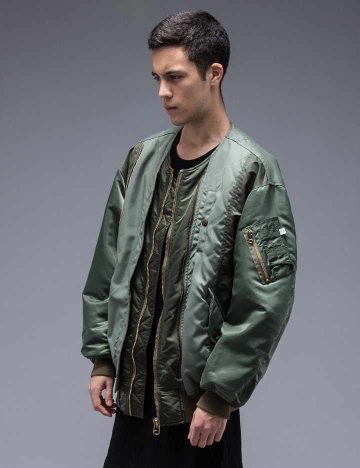 Multi Zippers Bomber Jacket Placeholder Image