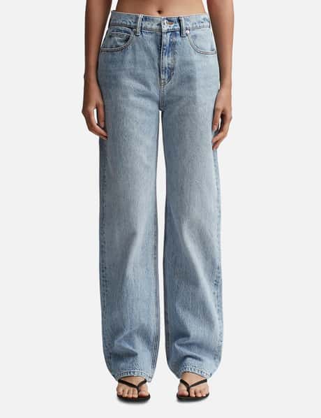 T By Alexander Wang - Contrast Waistband Jeans  HBX - Globally Curated  Fashion and Lifestyle by Hypebeast