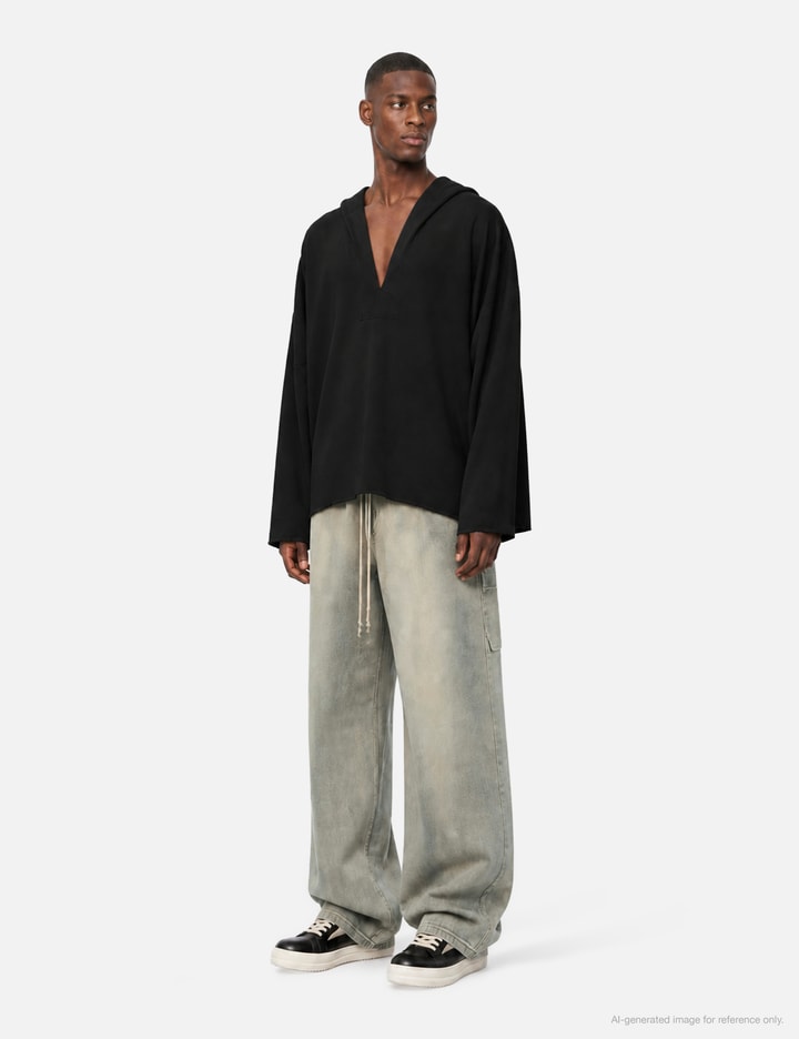 Rick Owens Drkshdw Long Sleeves Kaftan Hip