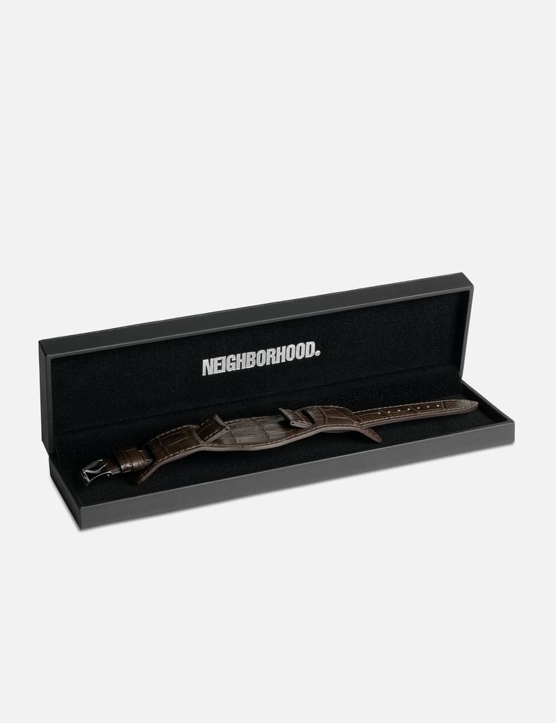 NEIGHBORHOOD LEATHER EMB WATCH BAND 新品 【公式通販】