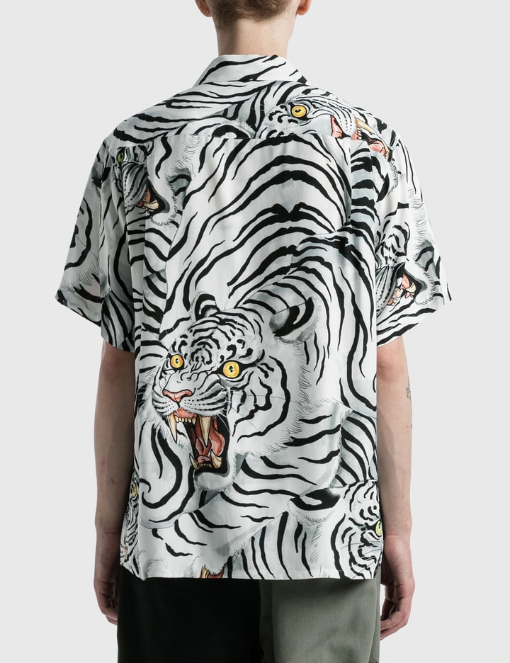 Wacko Maria tiger-print Long-Sleeve Shirt - White