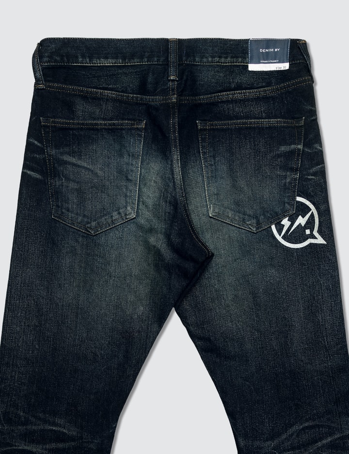 Denim By Vanquish & Fragment One Year Wash Tapered Denim Jeans