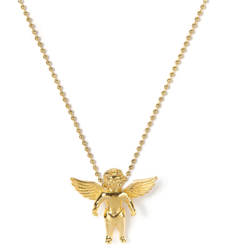 Gold Micro Cherub Piece Necklace Placeholder Image