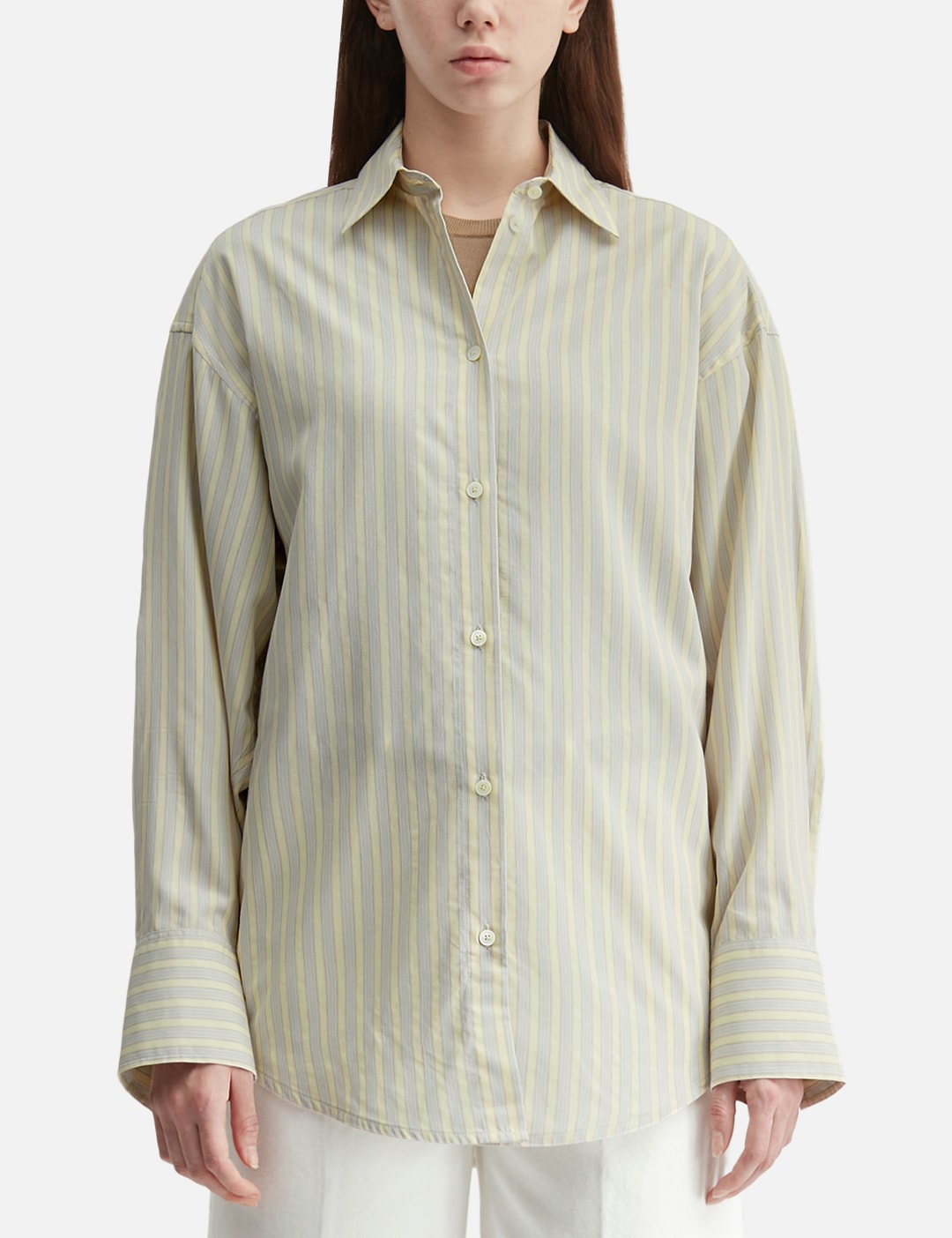 Oversized Striped Shirt view 18