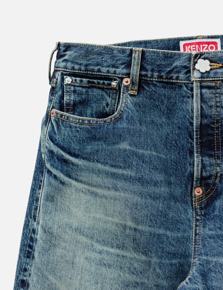 Kenzo Straight Fit Jeans In Japanese Denim
