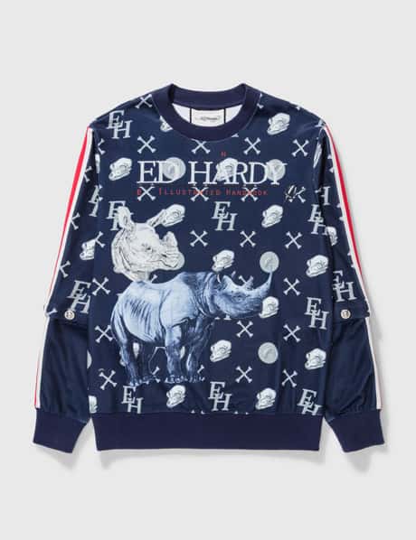 ED HARDY Edhardy Rhino Poly Cotton Sweater