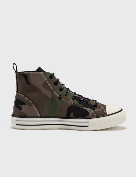 Valentino - Valentino Garavani Leather-Trimmed Camouflage-Print