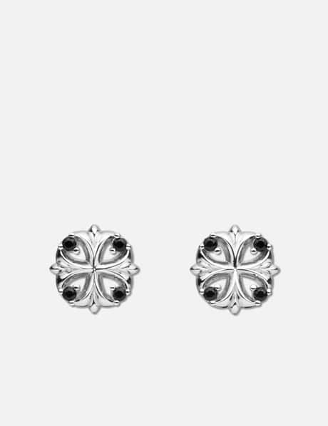 MIDNIGHT FACTORY Maltese Cross Stud Earrings