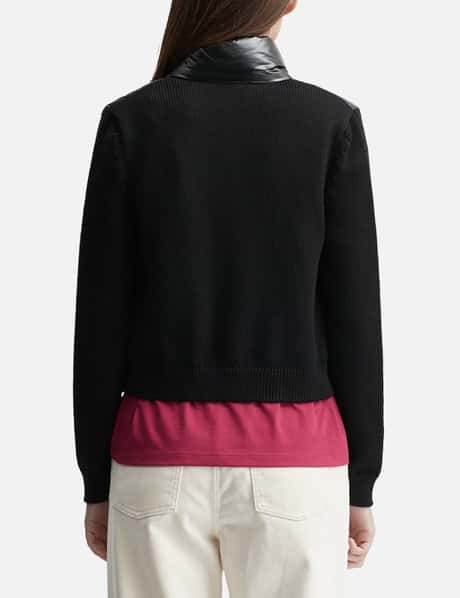 Padded Zip-Up Wool Cardigan view 9