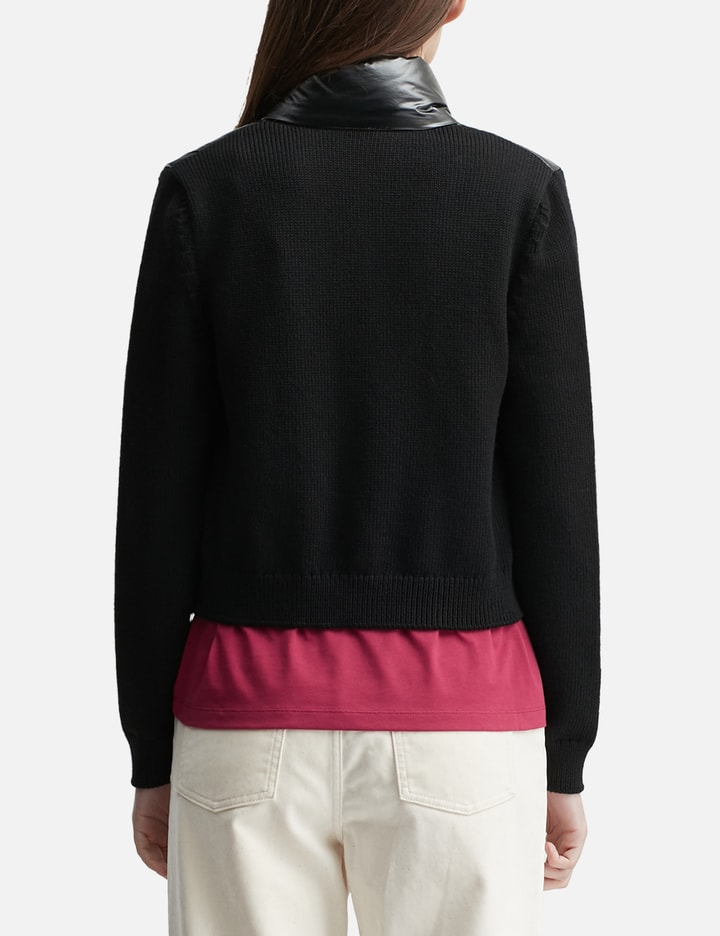 Padded Zip-Up Wool Cardigan Placeholder Image