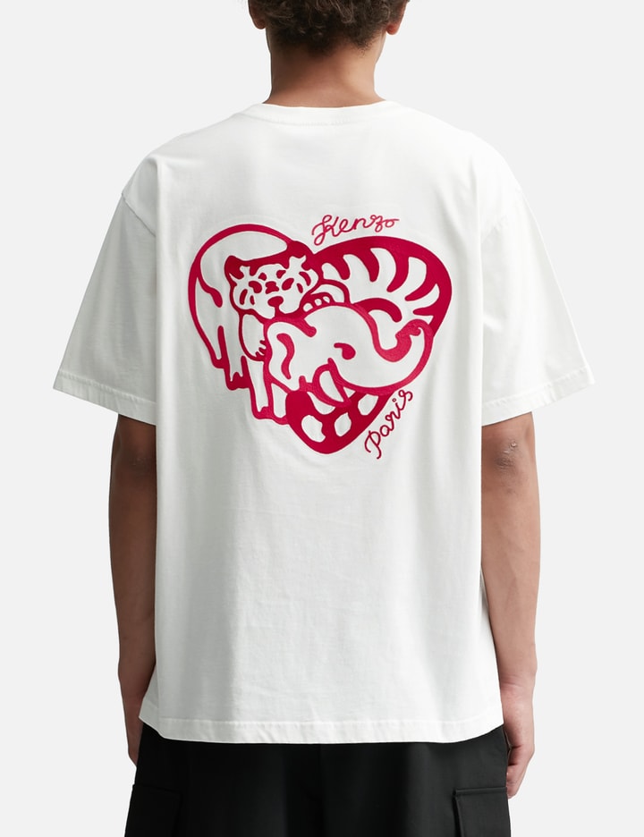 'KENZO HEART' OVERSIZED EMBROIDERED T-SHIRT Placeholder Image