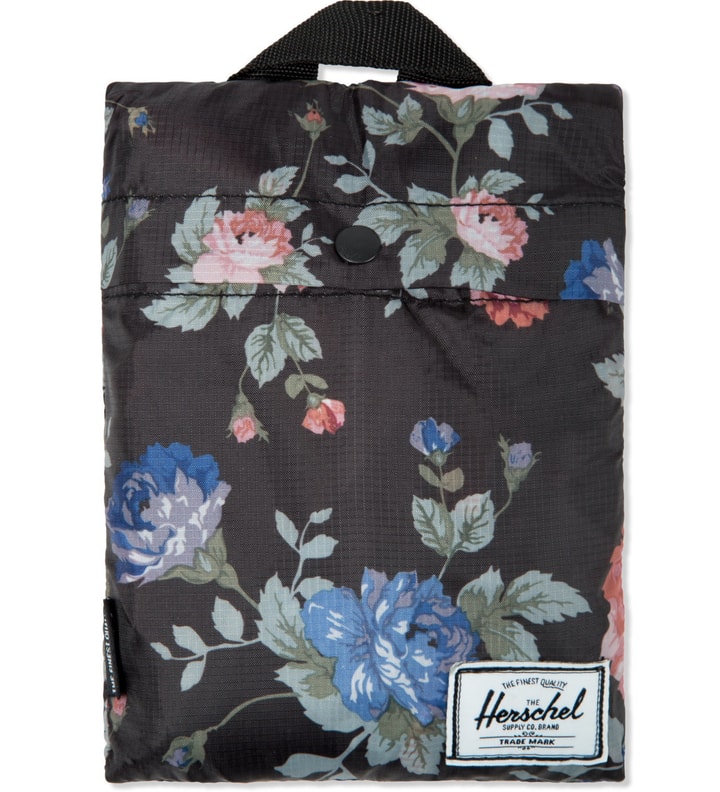 Black Floral Packable Journey Duffle Bag Placeholder Image