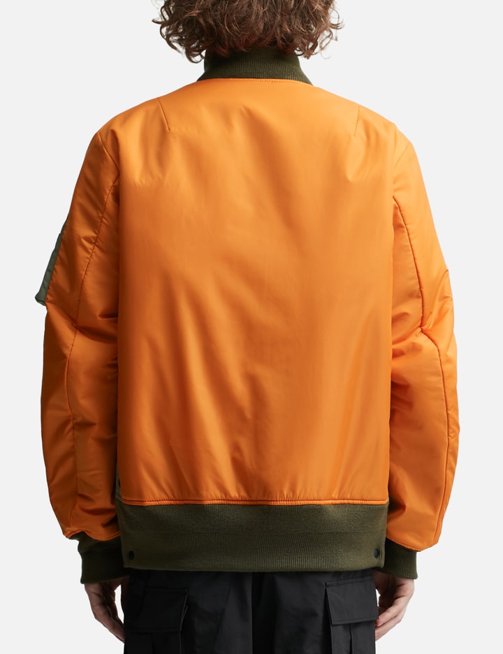 Shop Sacai Nylon Twill Workwear Bomber Jacket In Orange
