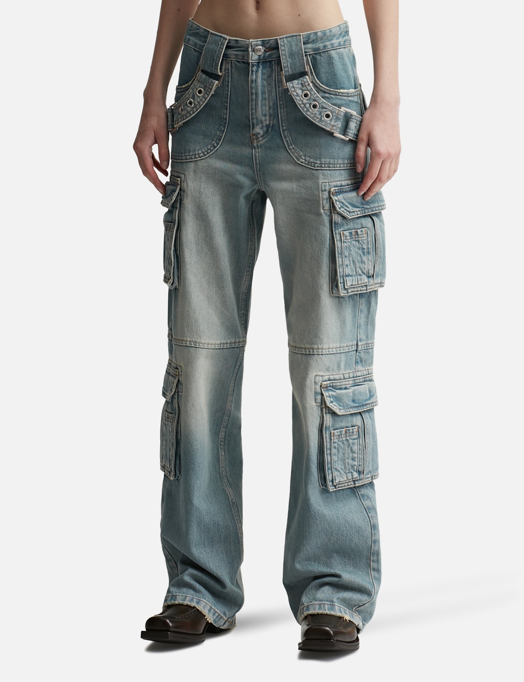 Harness Cargo Trousers Blue view 8