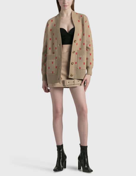 Burberry - モノグラム ウール カシミア ブレンド オーバーサイズ 