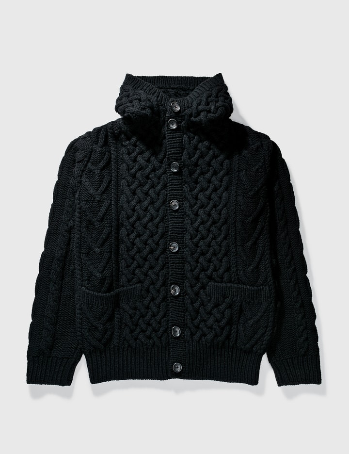 Mastermind Japan Cable Knit With Skull Knit Hoodie Placeholder Image