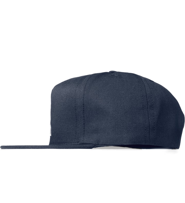 Navy DWR Triple Triangle Snapback Cap Placeholder Image