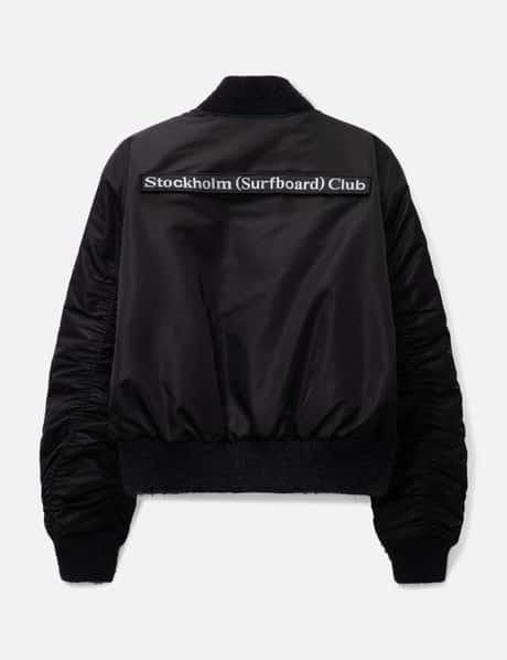 STOCKHOLM SURFBOARD CLUB - Bomber Jacket with Removable Logo | HBX 