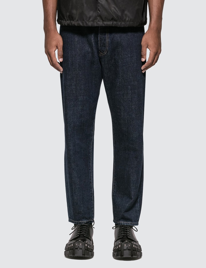 Tiangle Logo Tapered Jeans Placeholder Image