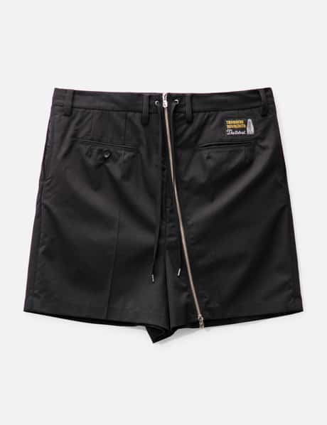 Takahiromiyashita Thesoloist new reverse baggy zipper short pant.(solid)